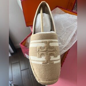 Brand New Tory Burch Double T Jacquard Espadrille